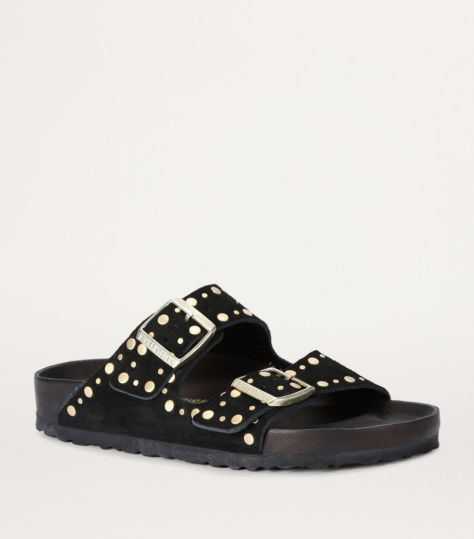 Suede Studded Arizona Sandals BLACK Image 3
