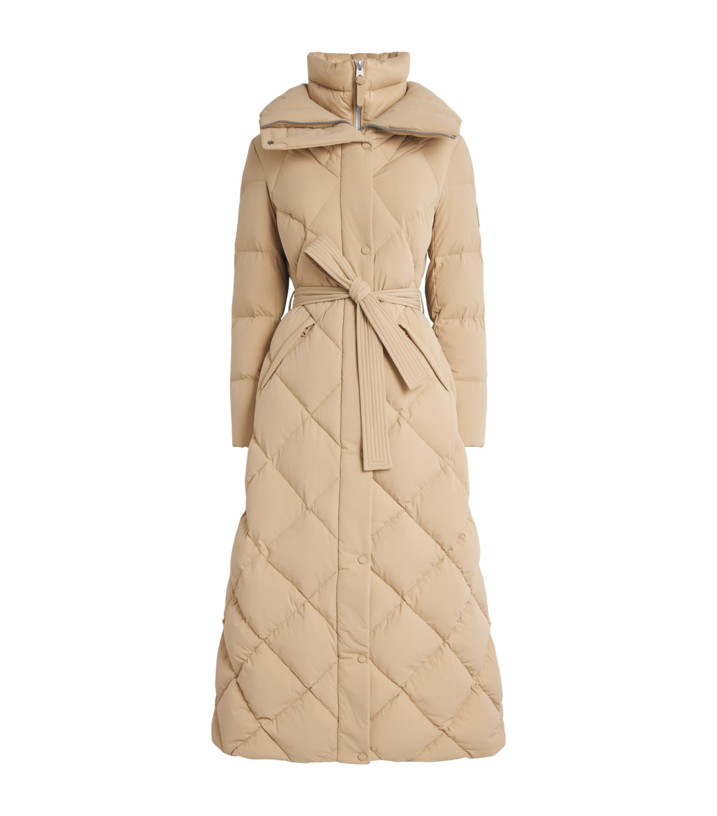 Quilted Layered Laurella Puffer Coat C0274 LIGHT CAMEL Image 1