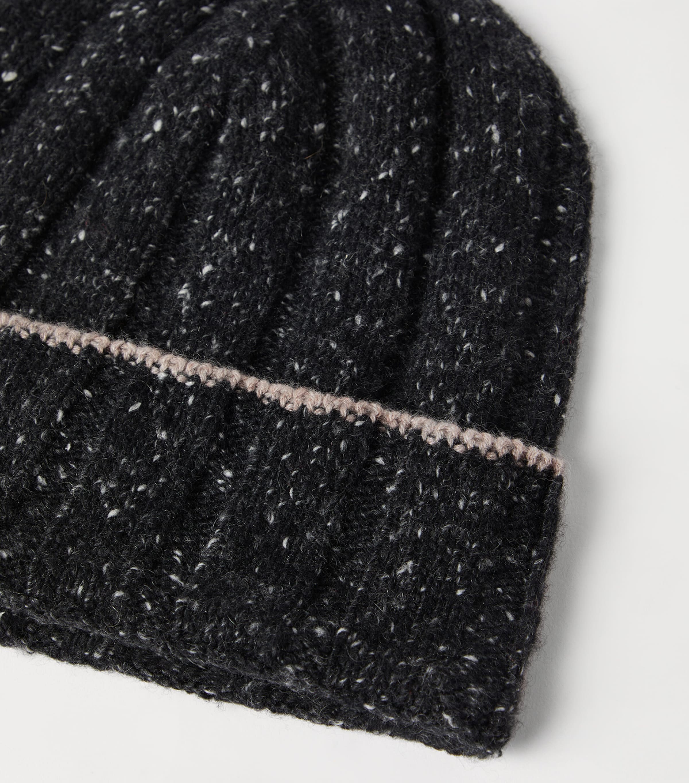 Cashmere Ribbed Beanie CBF68 Image 2