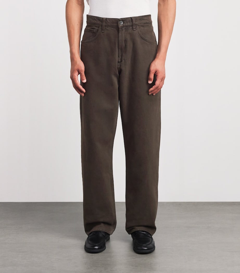 Rag & Bone Mens Stretch-Cotton Straight Chinos Dark Brown Image 4