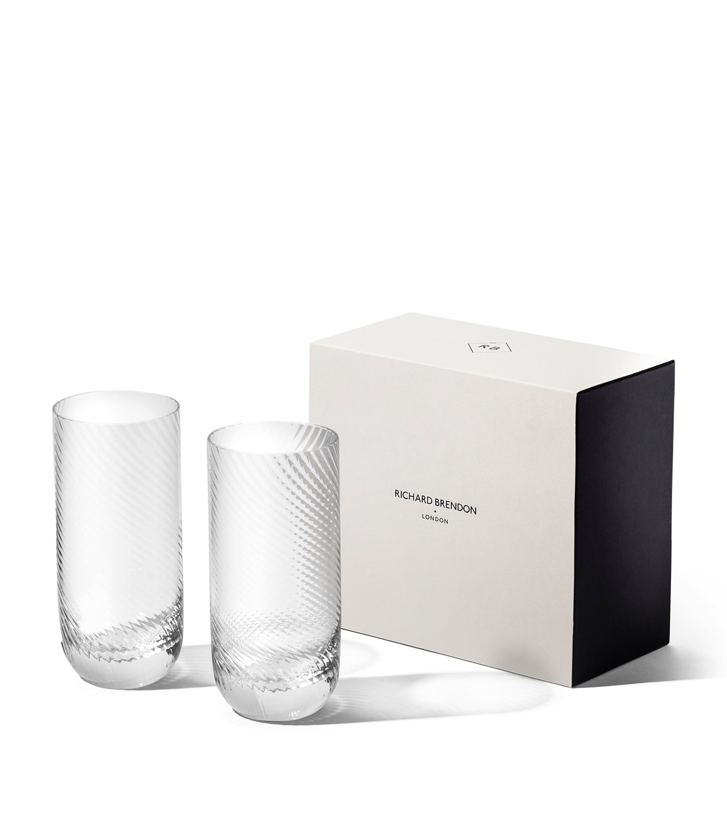 Set of 2 Optic Clear Highball Glasses (400ml) CLEAR Image 5