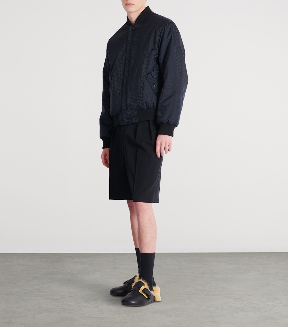 Silk Reversible Chain Bomber Jacket EAD NOIR/OR Image 7