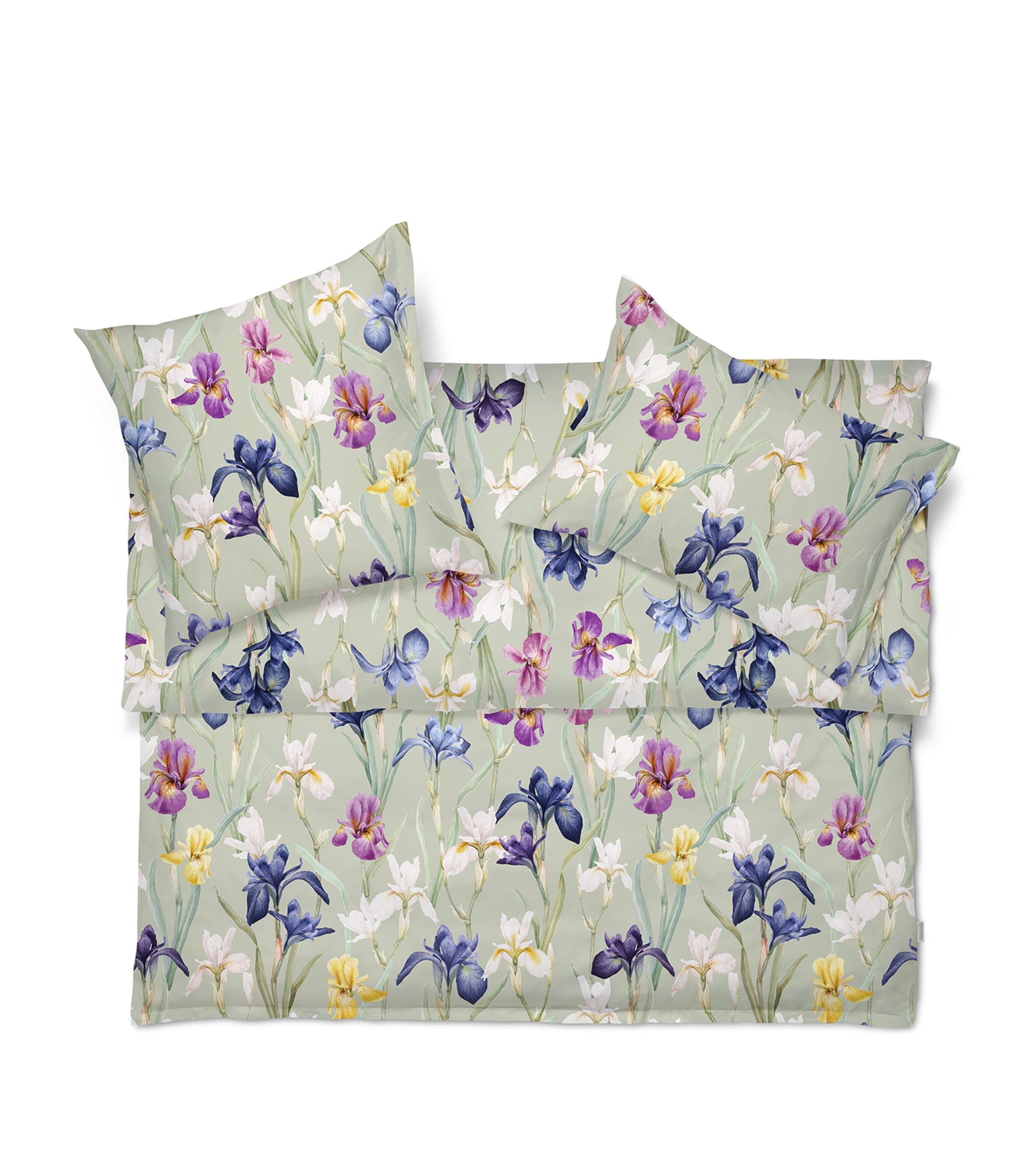 Schlossberg Cotton Charlotte King Oxford Pillow Case In Green
