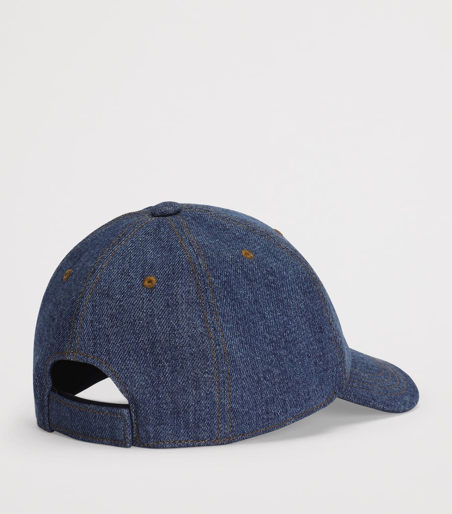 Dolce&Gabbana Kids Denim Logo Cap Combined Colou Image 2