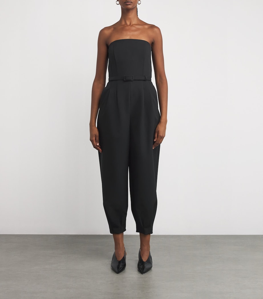 Off-The-Shoulder Jumpsuit BLACK Image 3