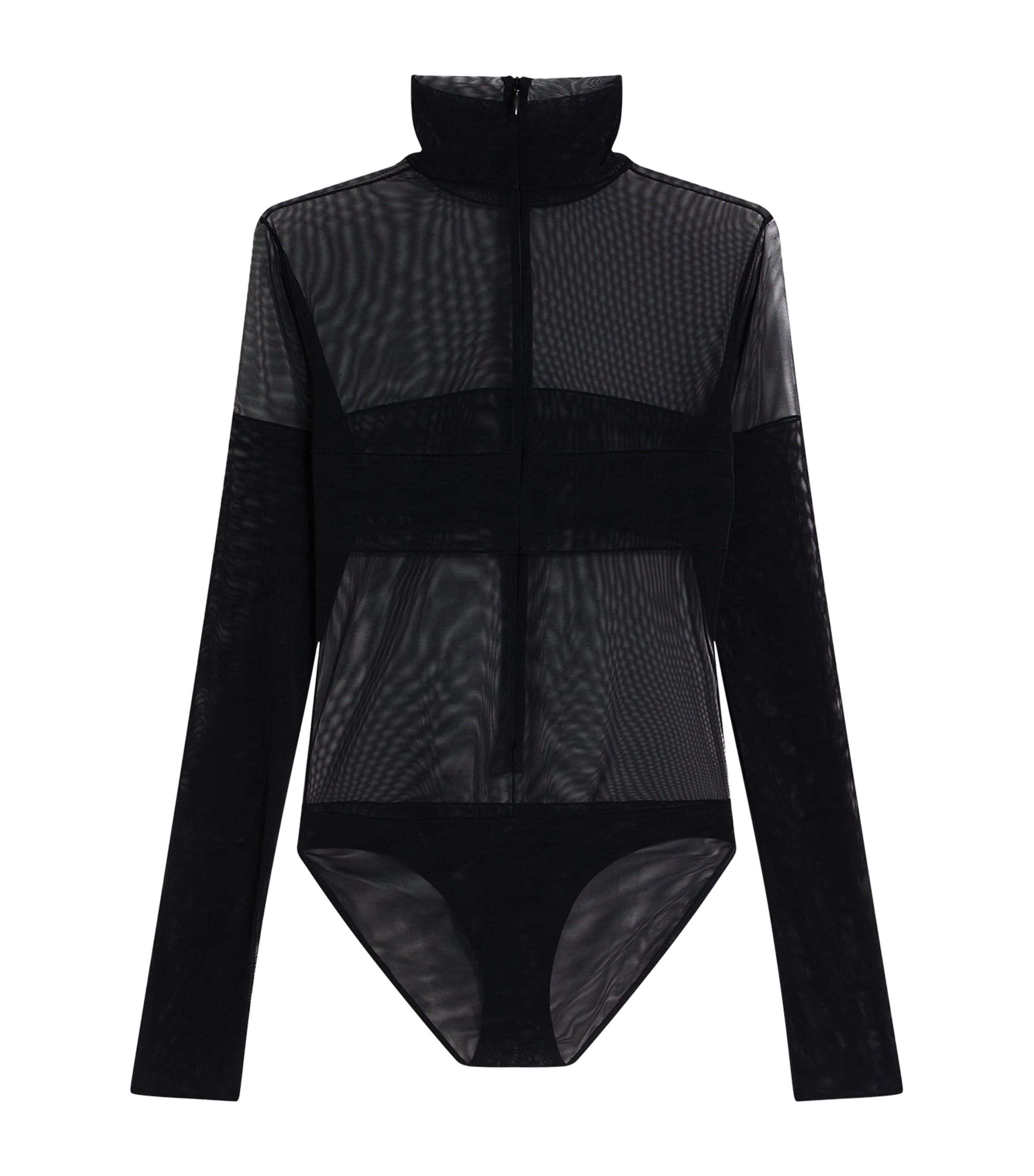 Schiaparelli Womens Mesh Bodysuit Black Image 1