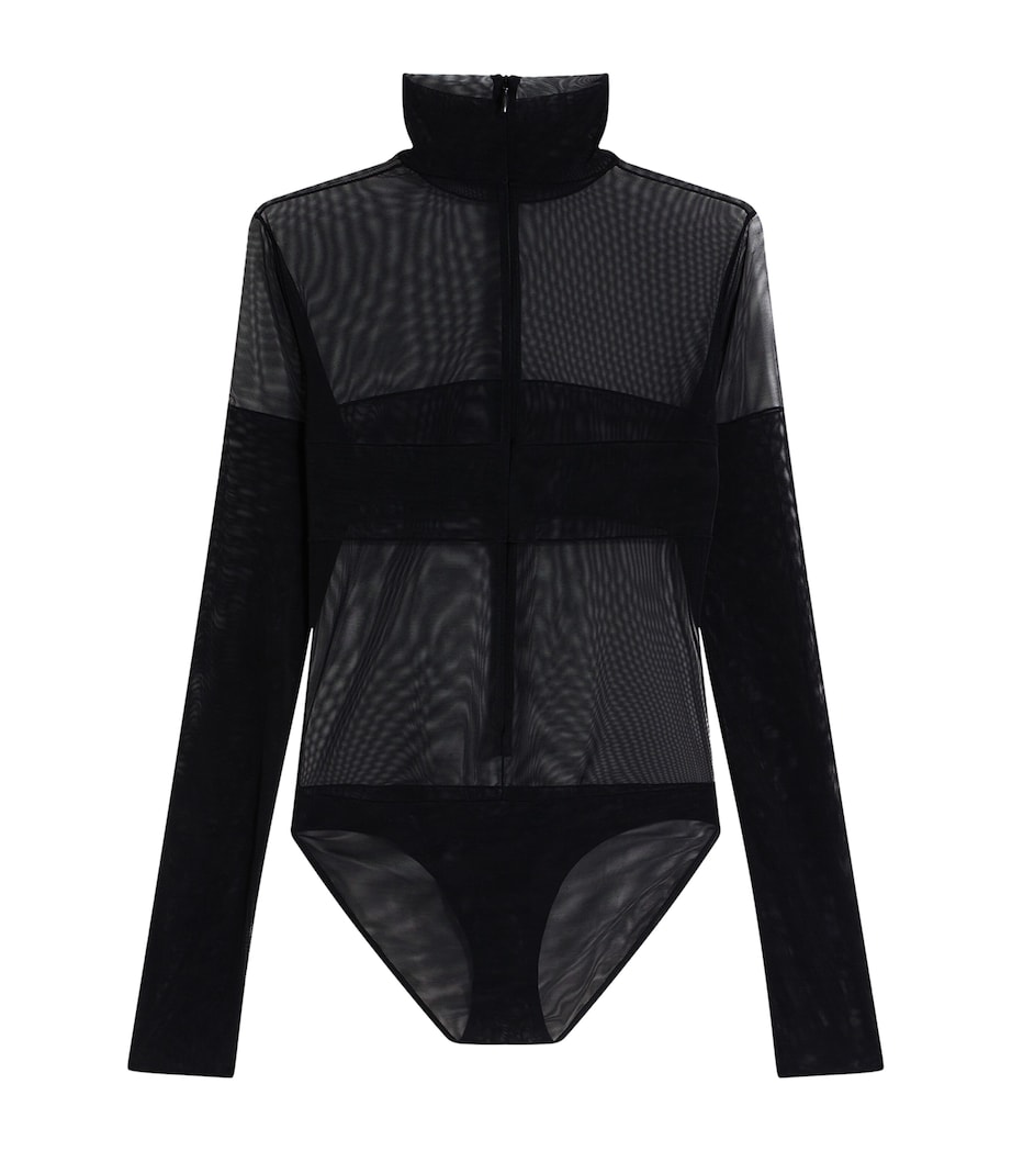 Schiaparelli Womens Mesh Bodysuit Black Image 1