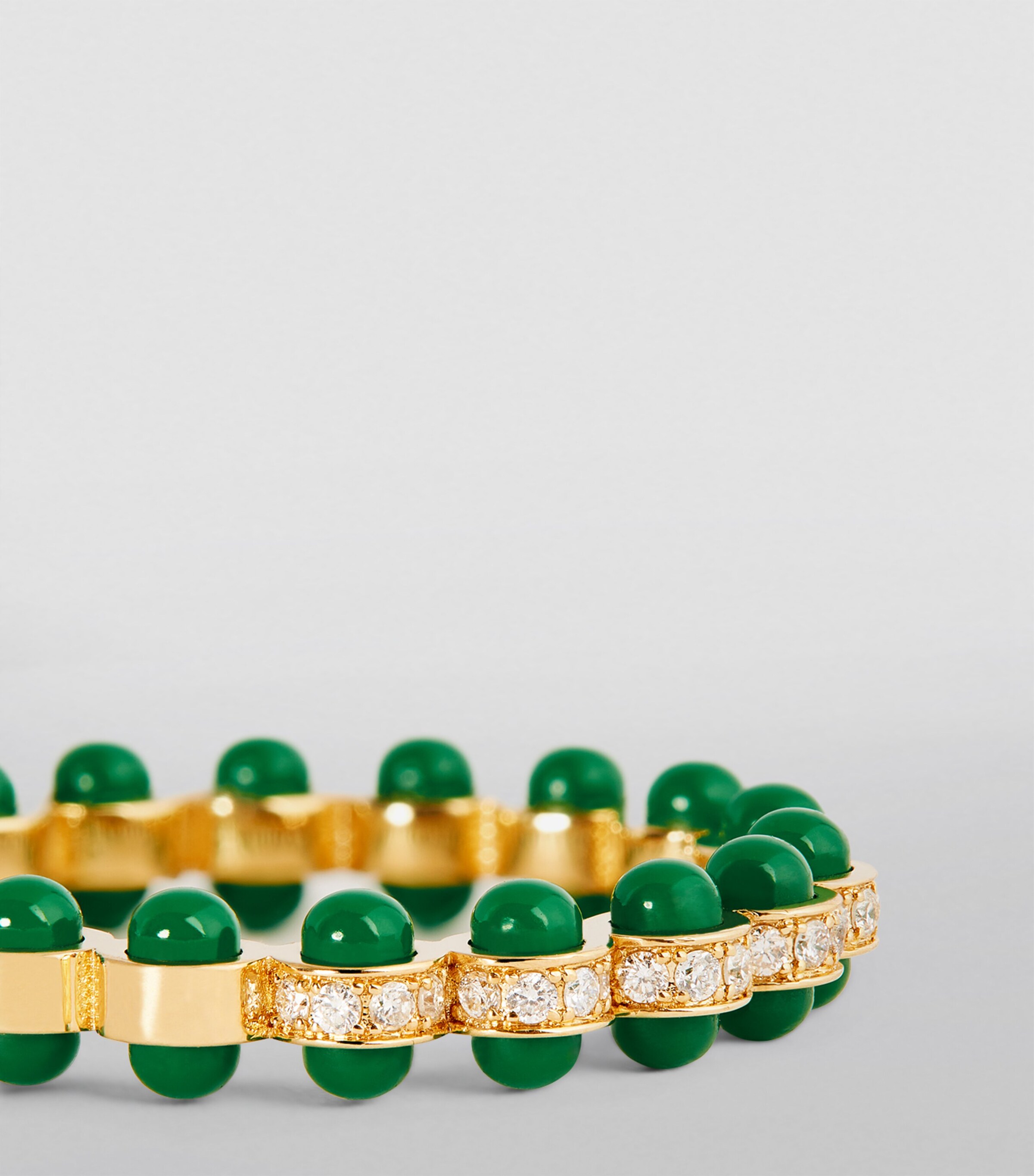 L'ATELIER NAWBAR Yellow Gold, Diamond and Enamel The Chlorine Ring Yellow Gold Image 6
