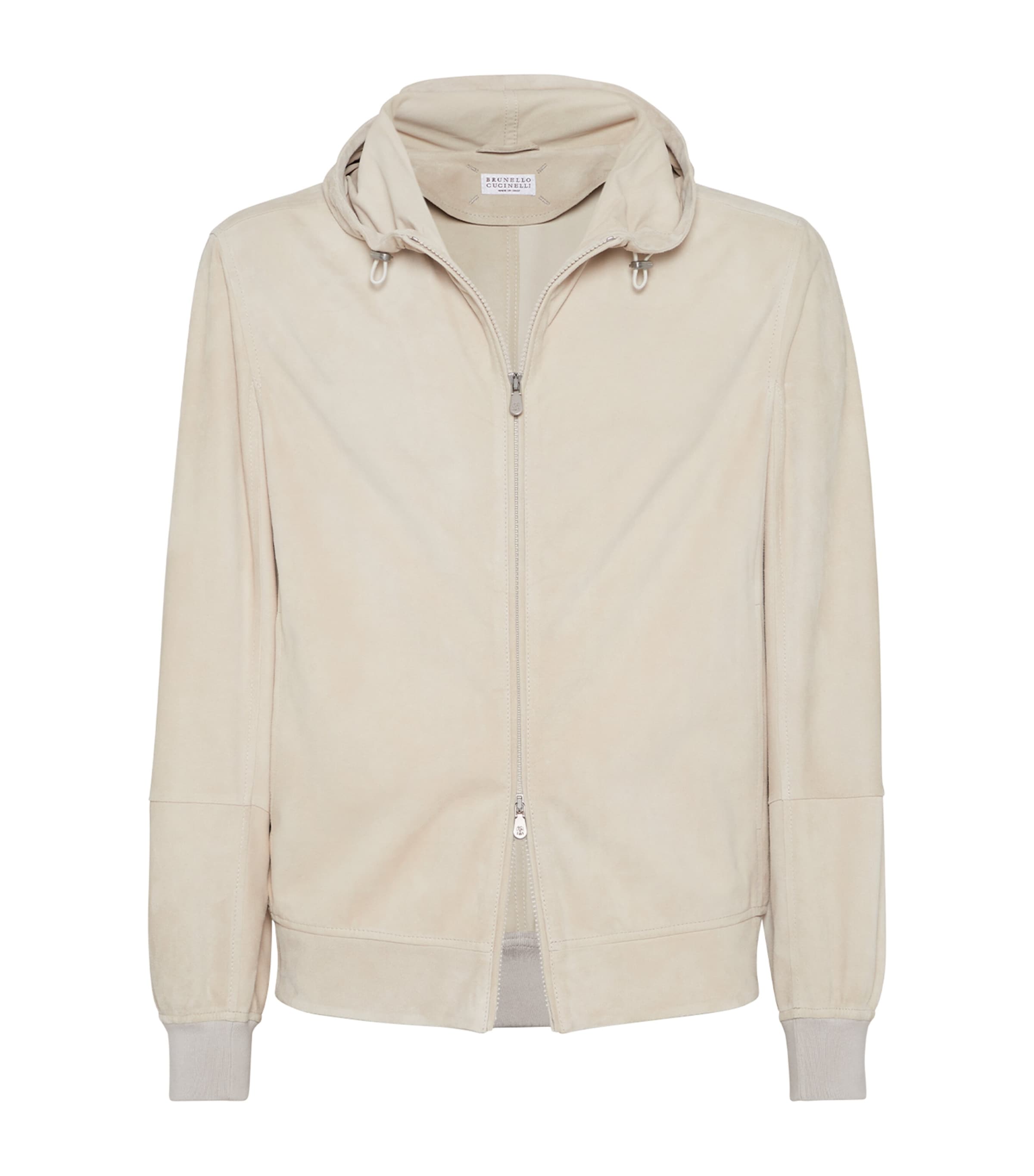Brunello Cucinelli Sweatshirt With Hood And Zipper In Gold