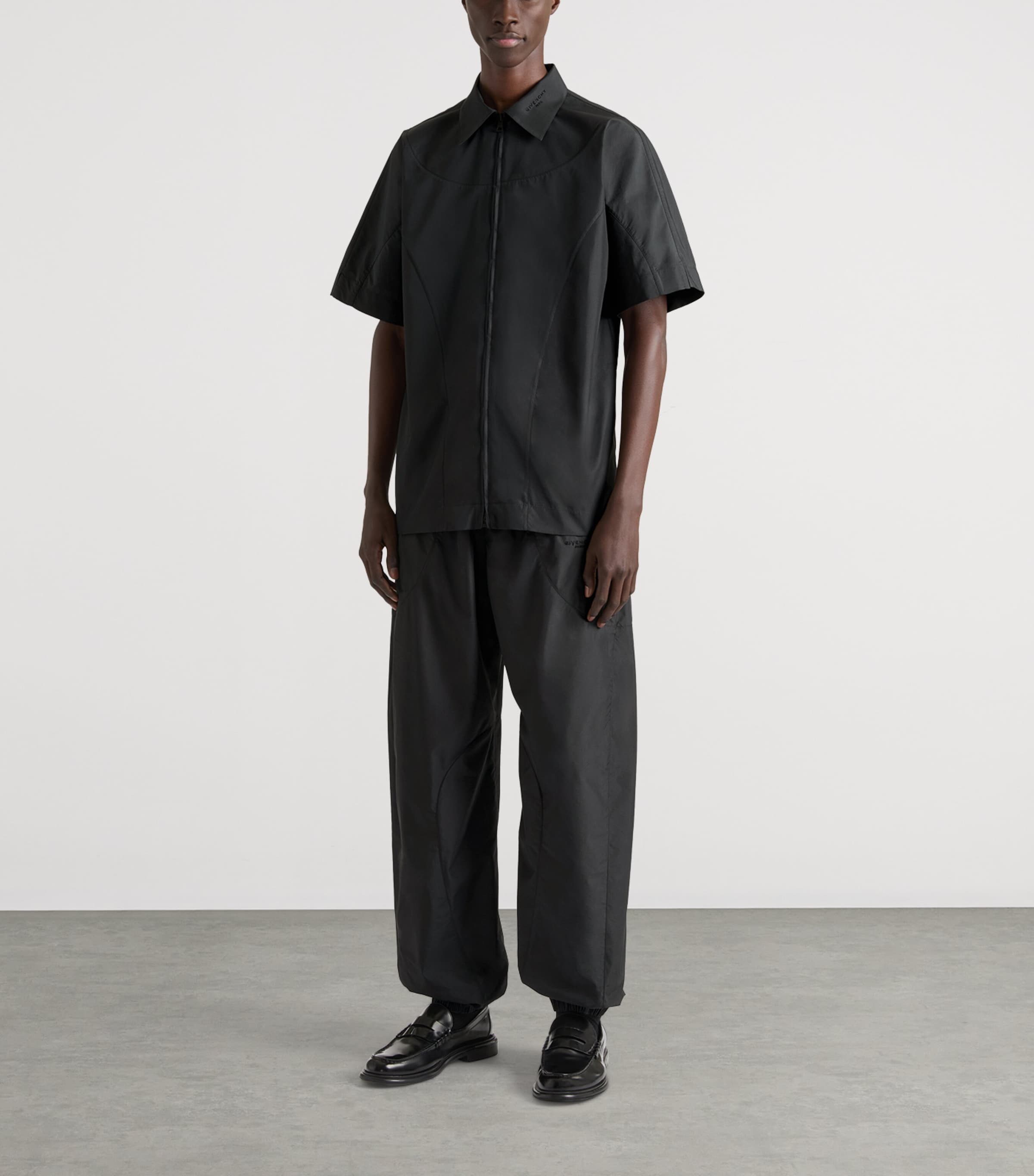 Givenchy Mens Technical Wide-Leg Trousers Image 3