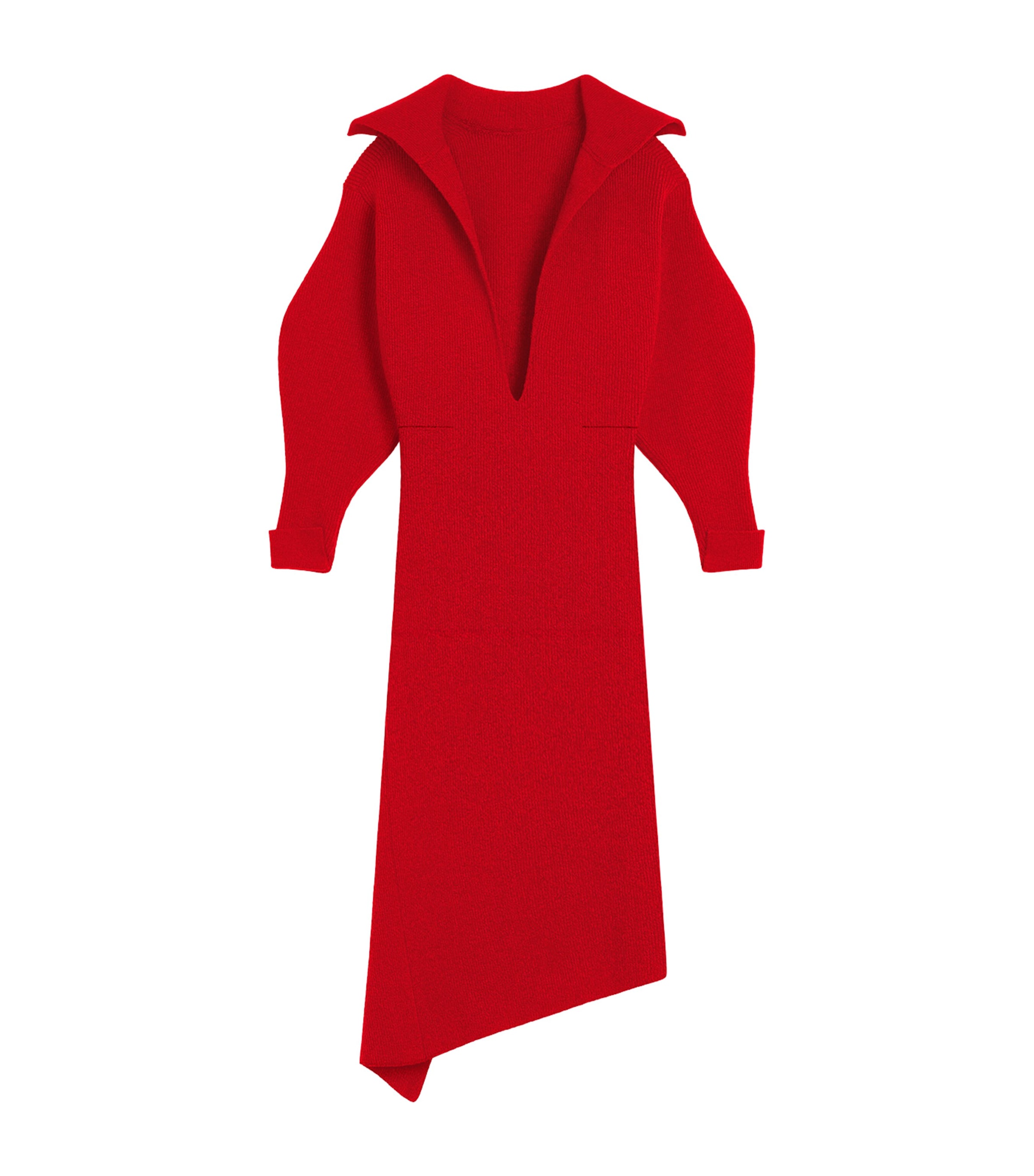 Givenchy Womens Wool-Cashmere-Blend Split Midi Dress Image 2