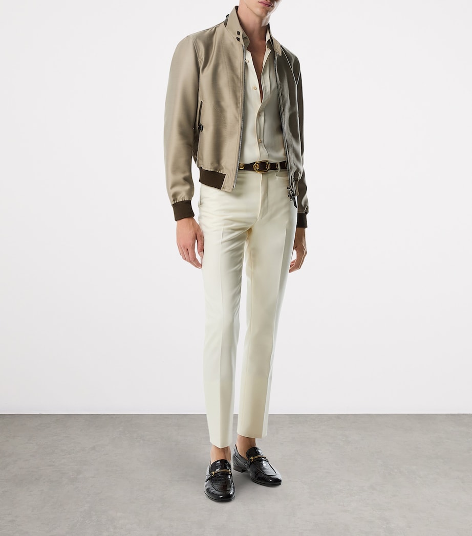 Wool-Mohair-Silk Harrington Jacket FG796 Image 2