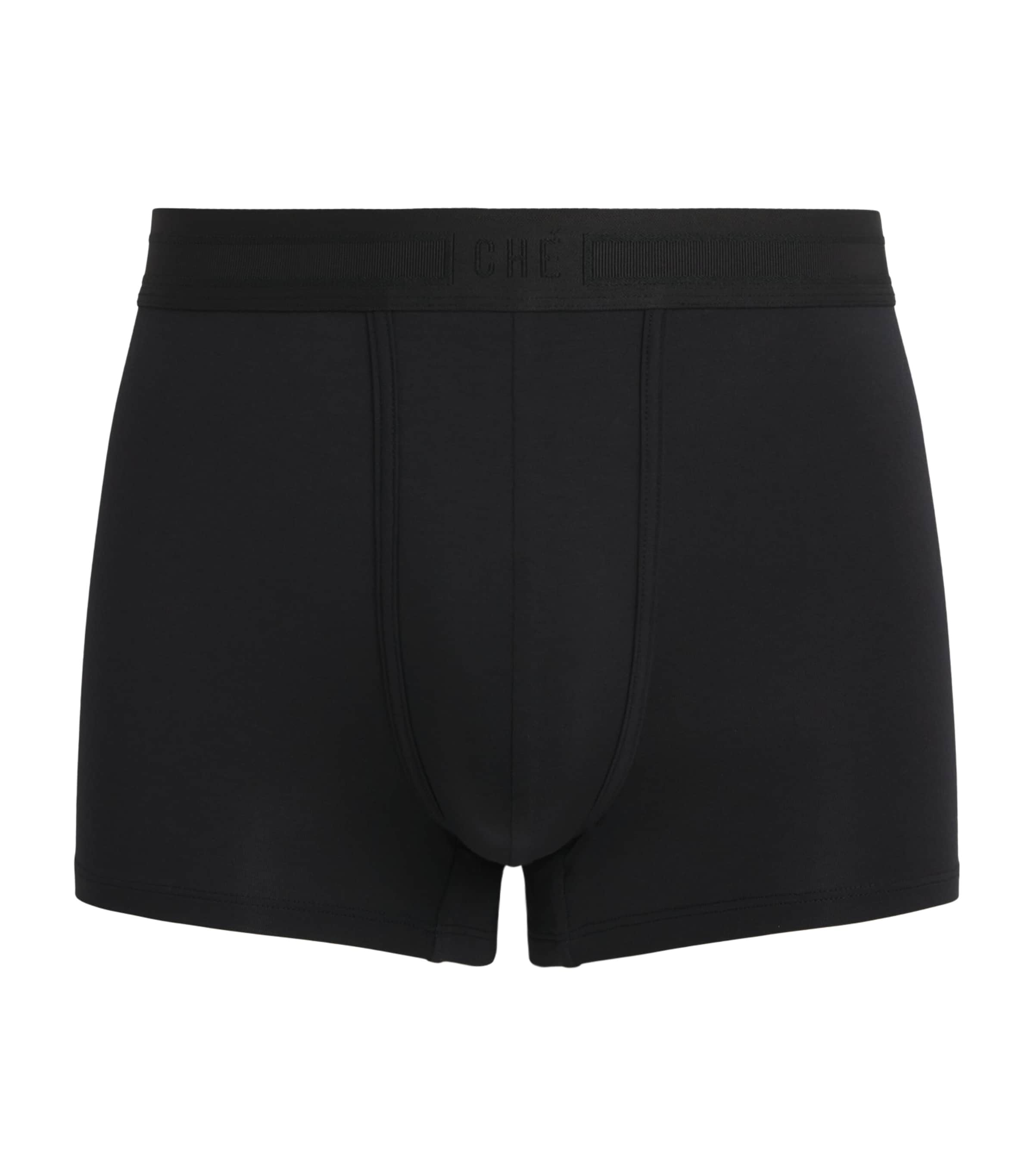 CHÉ Mens Modal-Blend Trunks (Pack of 3) Black Image 1