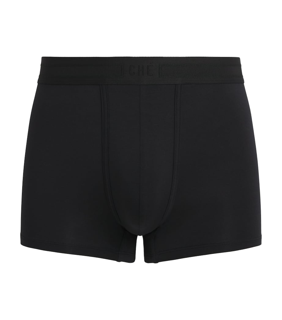 CHÉ Mens Modal-Blend Trunks (Pack of 3) Black Image 1