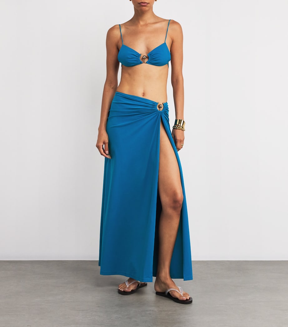 Cut-Out Orbit Maxi Skirt LAKE Image 2