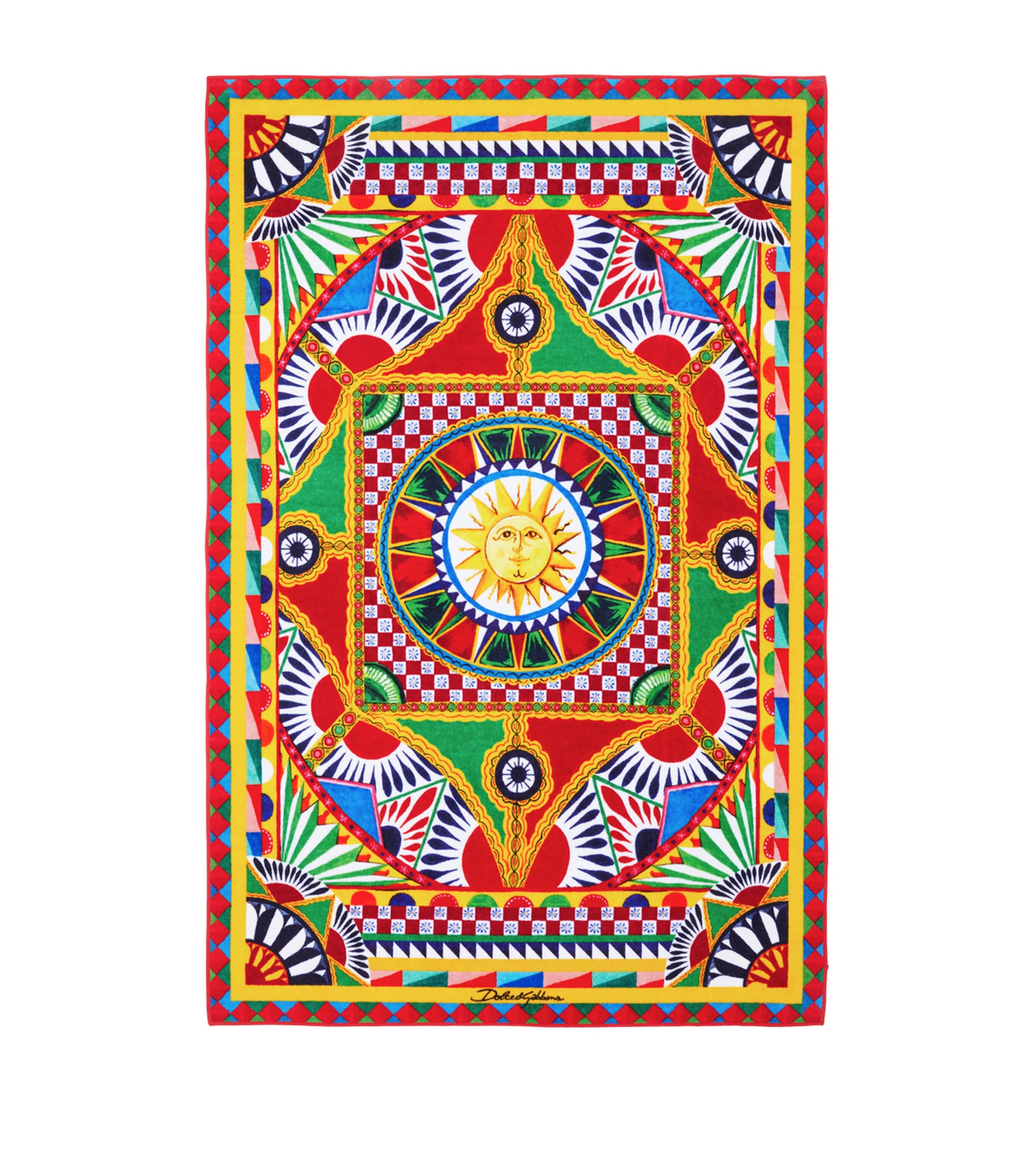 Carretto Siciliano Bath Towel (100cm x 150cm) UC095SOLE/CARRETTO Image 2