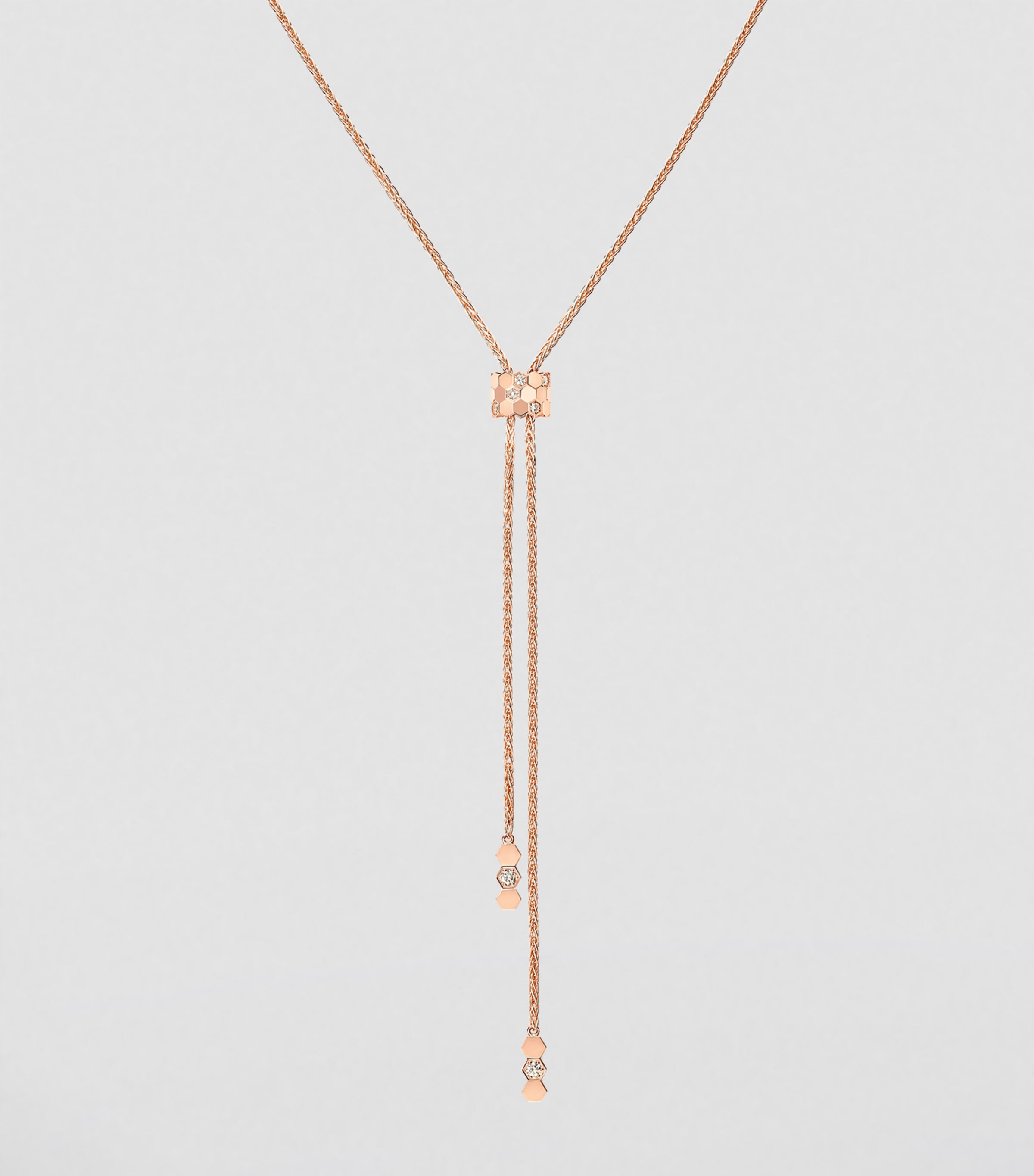 Rose Gold and Diamond Bee de Chaumet Necklace PINK GOLD Image 2