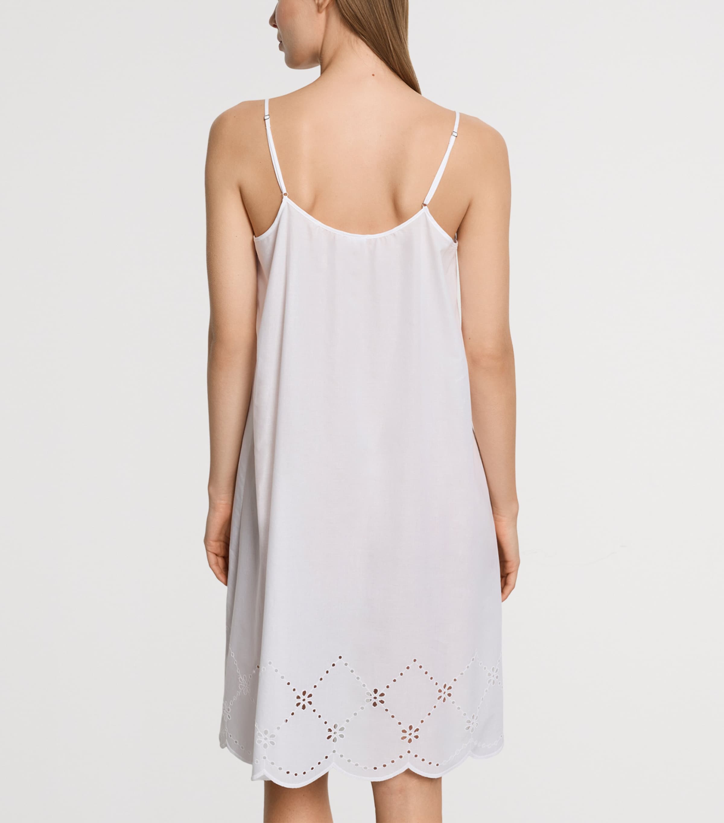 Hanro Womens Cotton Lumi Nightdress White Image 3