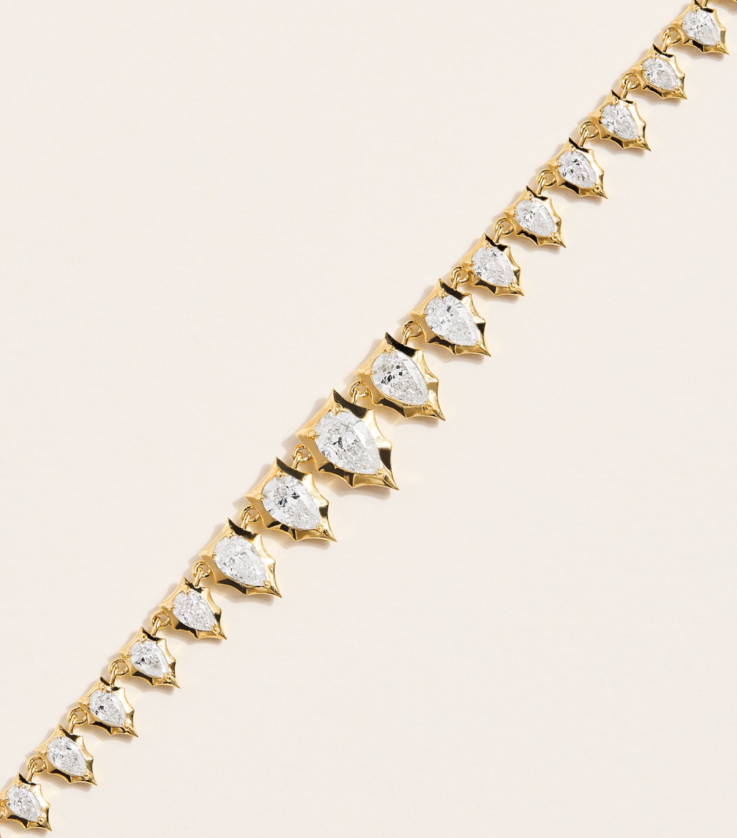 Jade Trau Yellow Gold and Diamond Envoy Riviera Necklace Yellow Gold Image 4