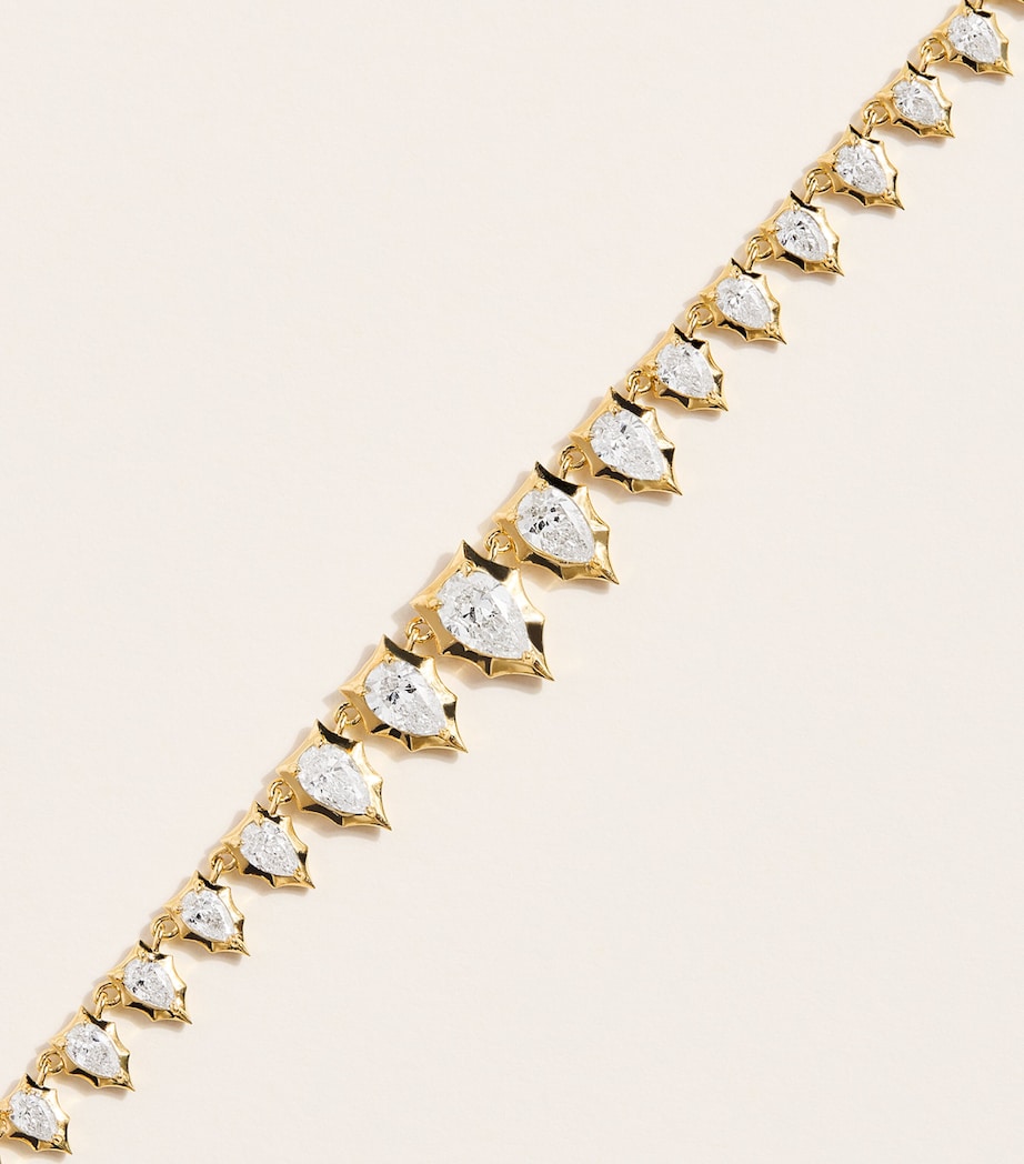 Jade Trau Yellow Gold and Diamond Envoy Riviera Necklace Yellow Gold Image 4