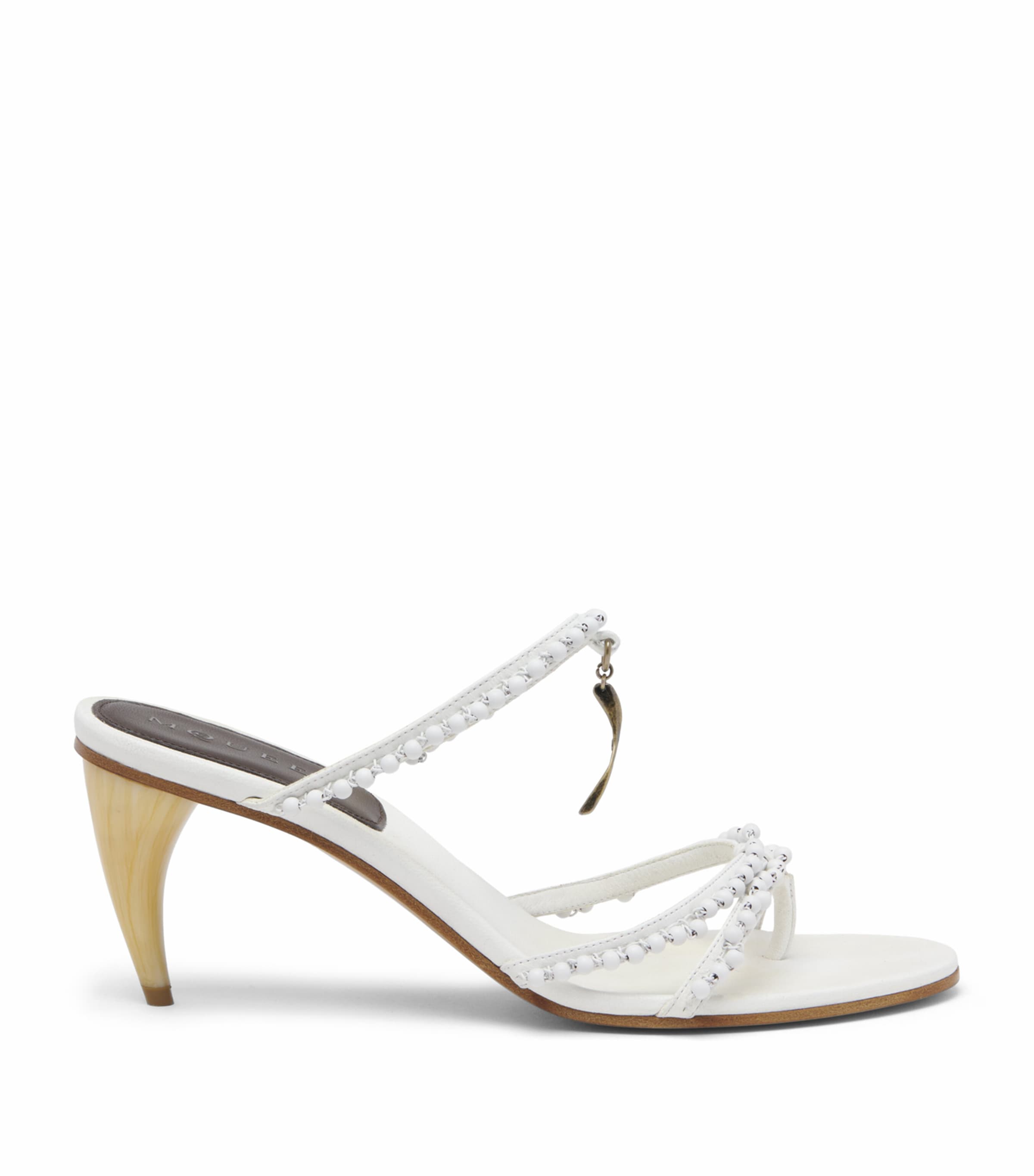 McQueen Beaded Rosa Heeled Sandals 70 Image 1