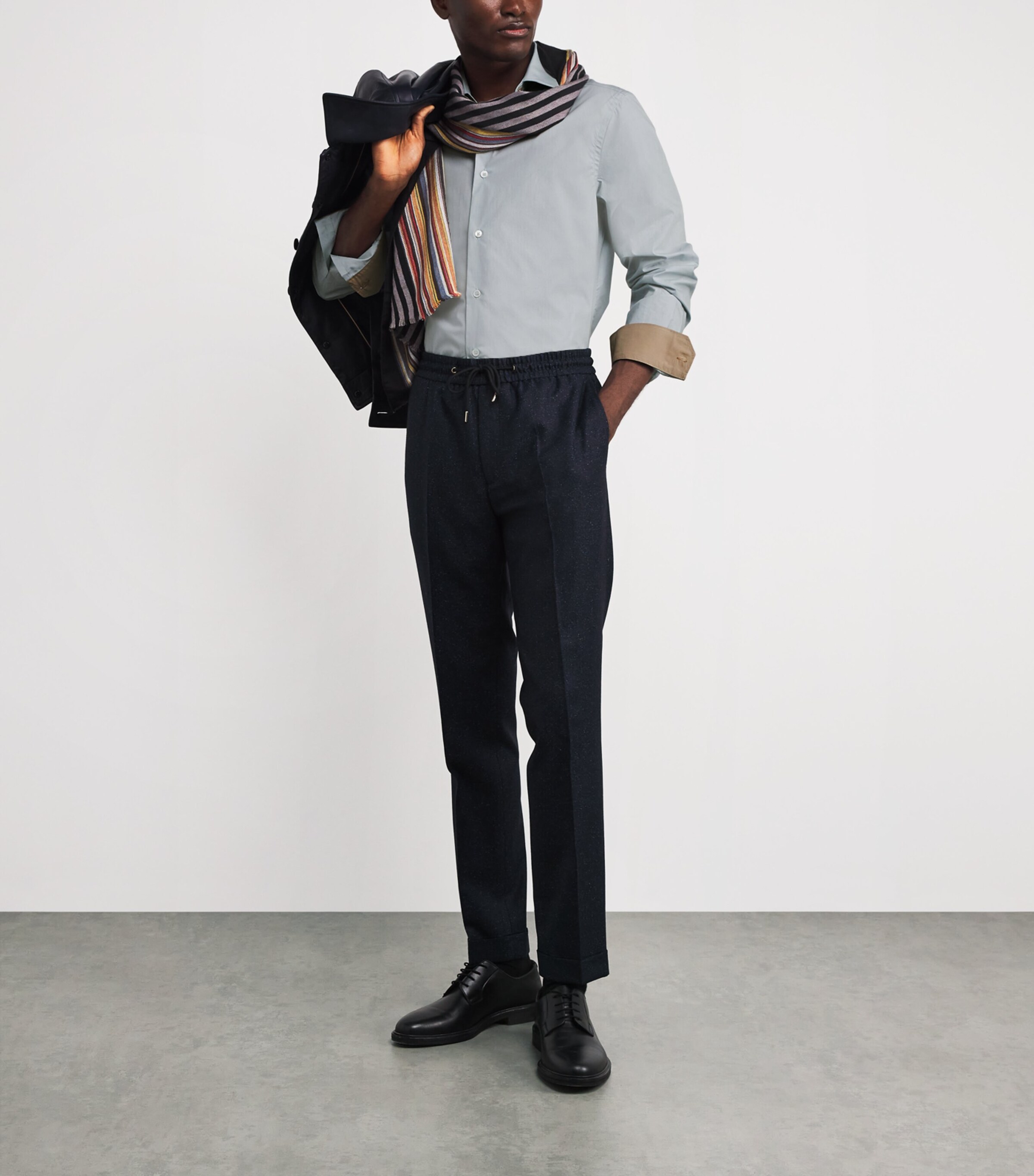 Cotton Long-Sleeve Shirt 40_LIGHT BLUE Image 2