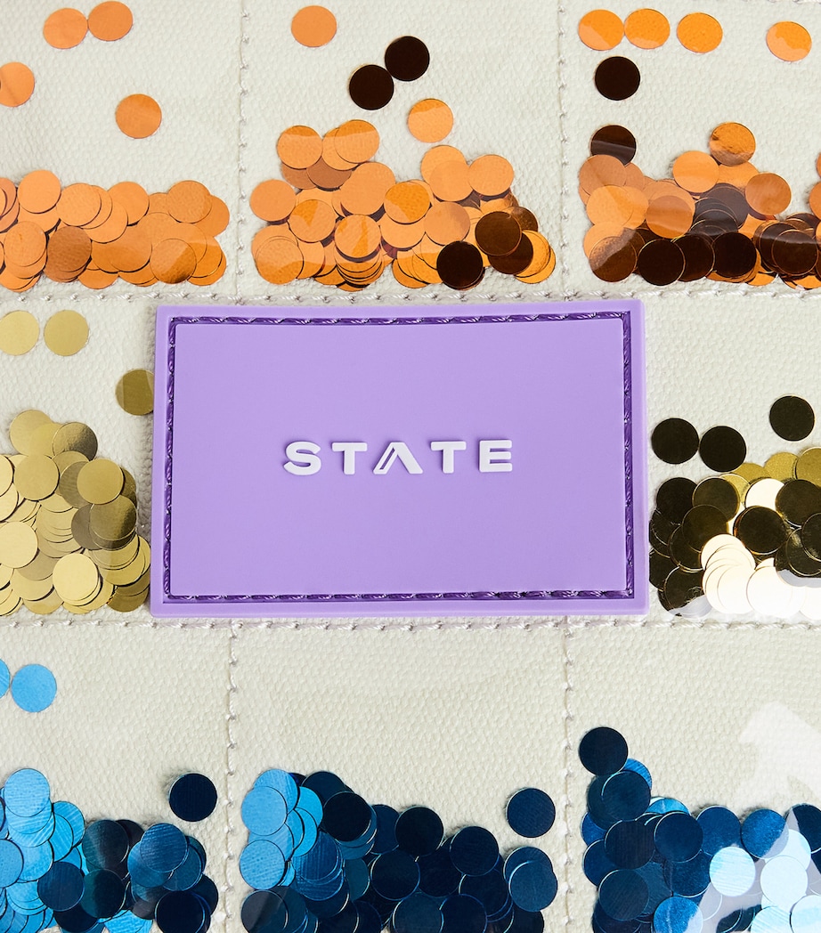 STATE Bags Sequin Kane Backpack Lilac Quiltd Sequins Image 4