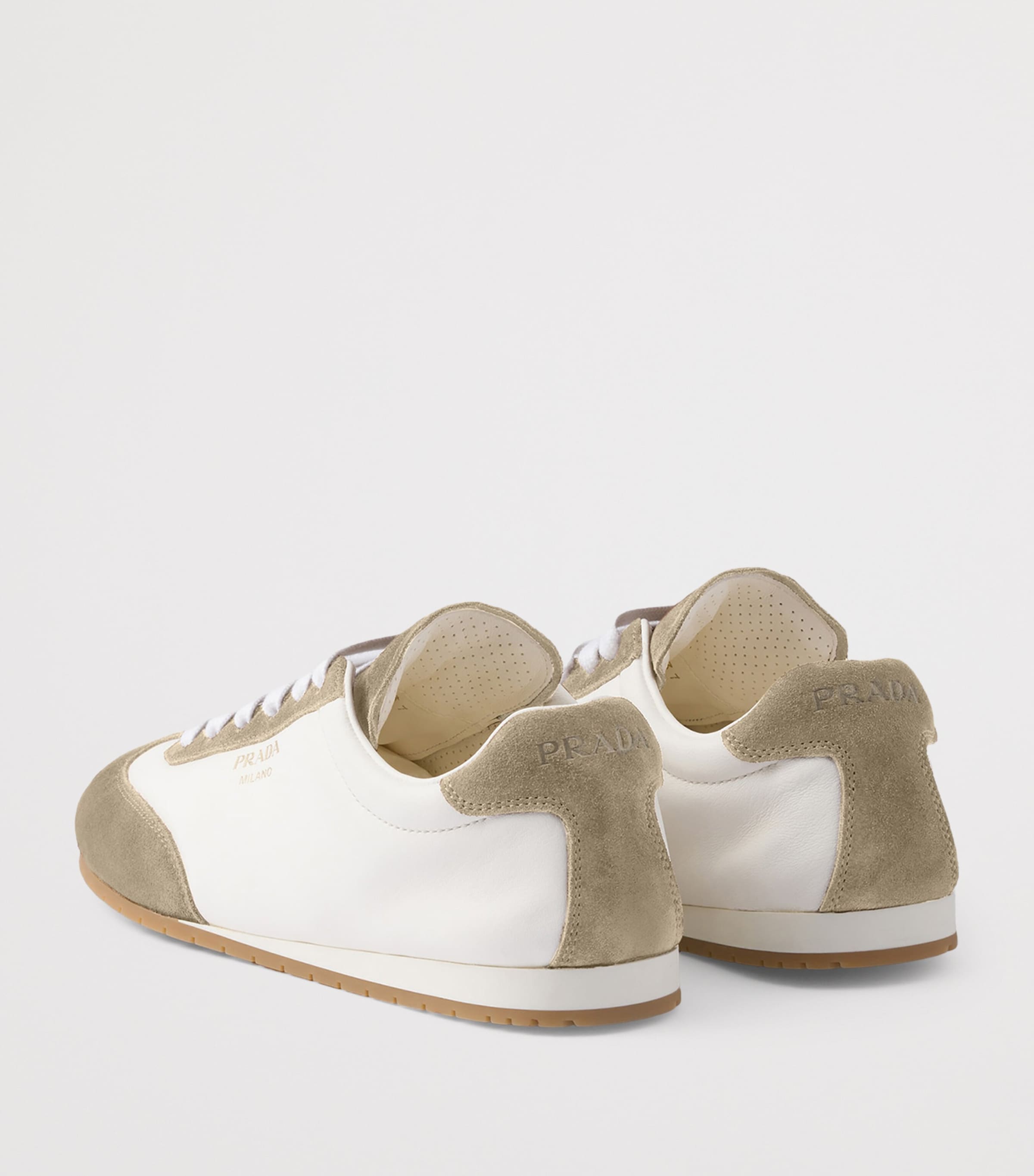 Nappa Leather and Suede Sneakers F04RG Image 4