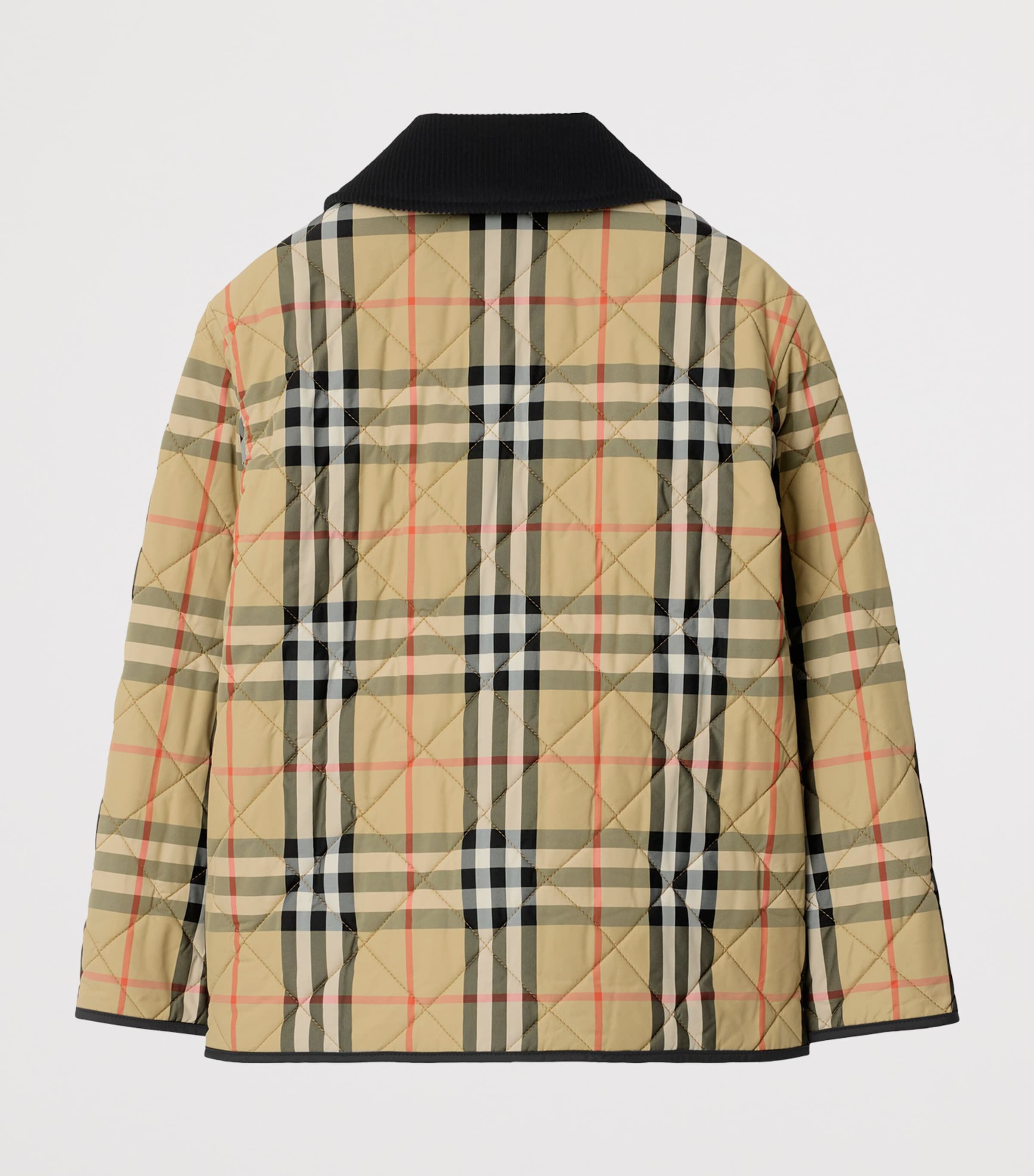 Burberry Quilted Check Barn Jacket In Neutral