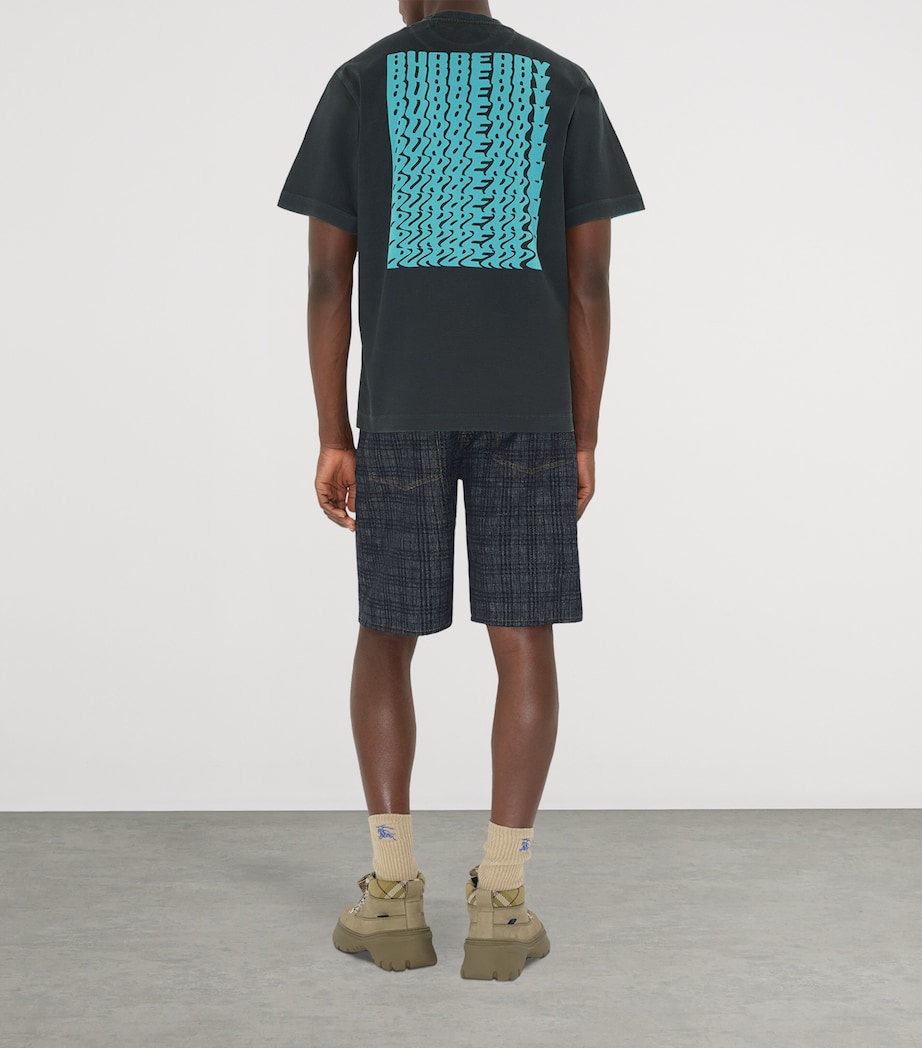 Cotton Warped Logo T-Shirt ATOM Image 4