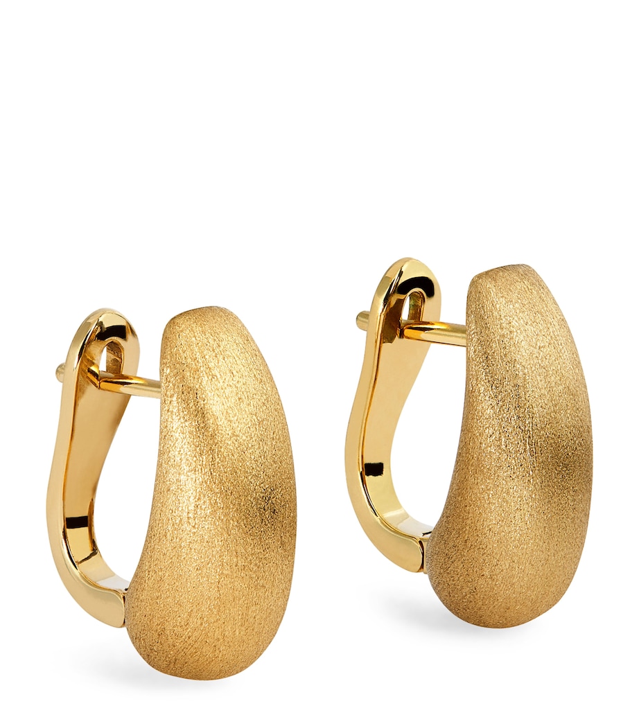 Yellow Gold Holly Huggie Earrings YELLOW GOLD Image 1
