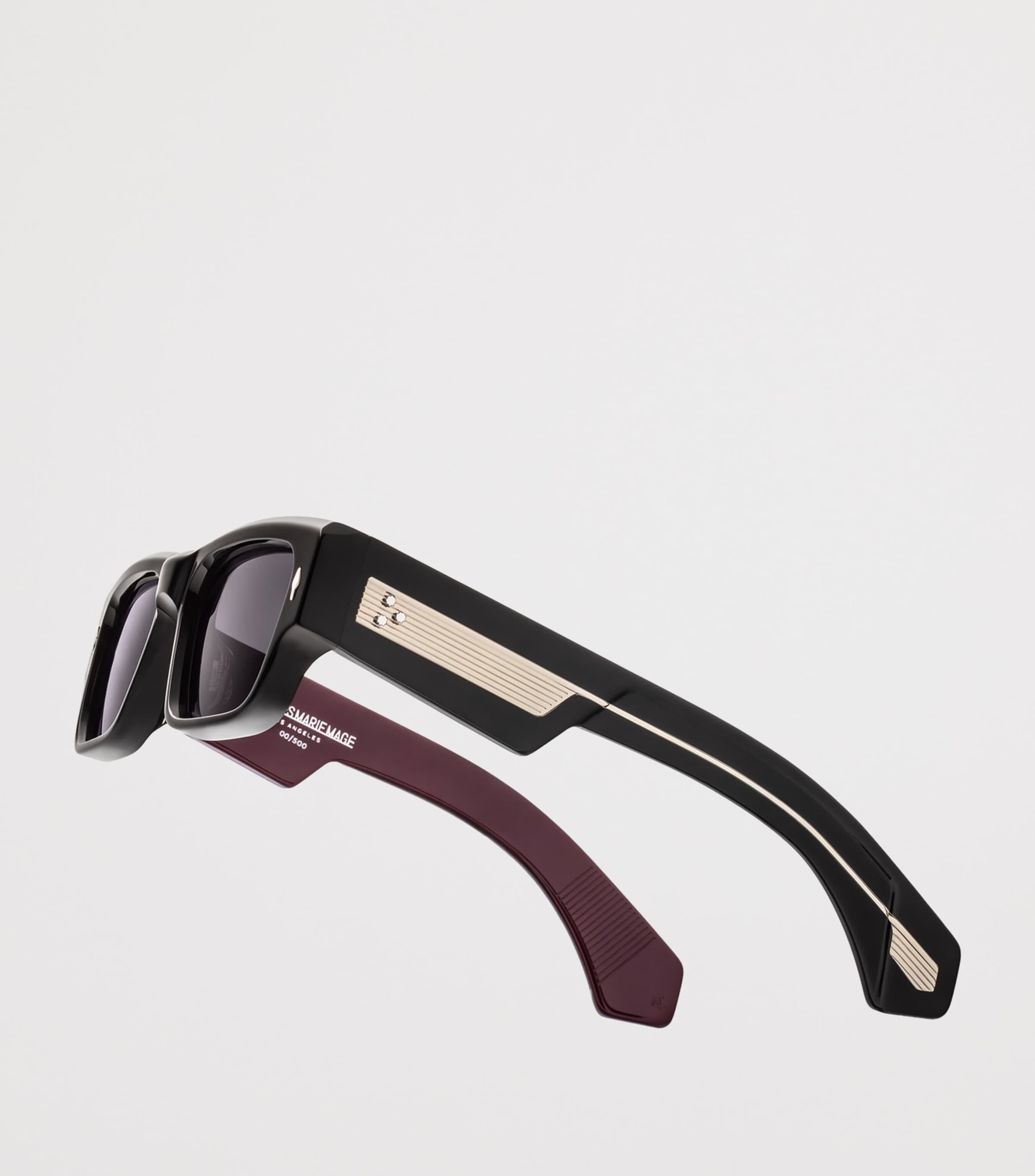 Jacques Marie Mage Engel Rectangular Sunglasses Bloodstone Image 5
