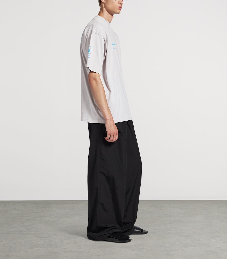 Cotton WFP Oversized Logo T-Shirt 9012 Image 4