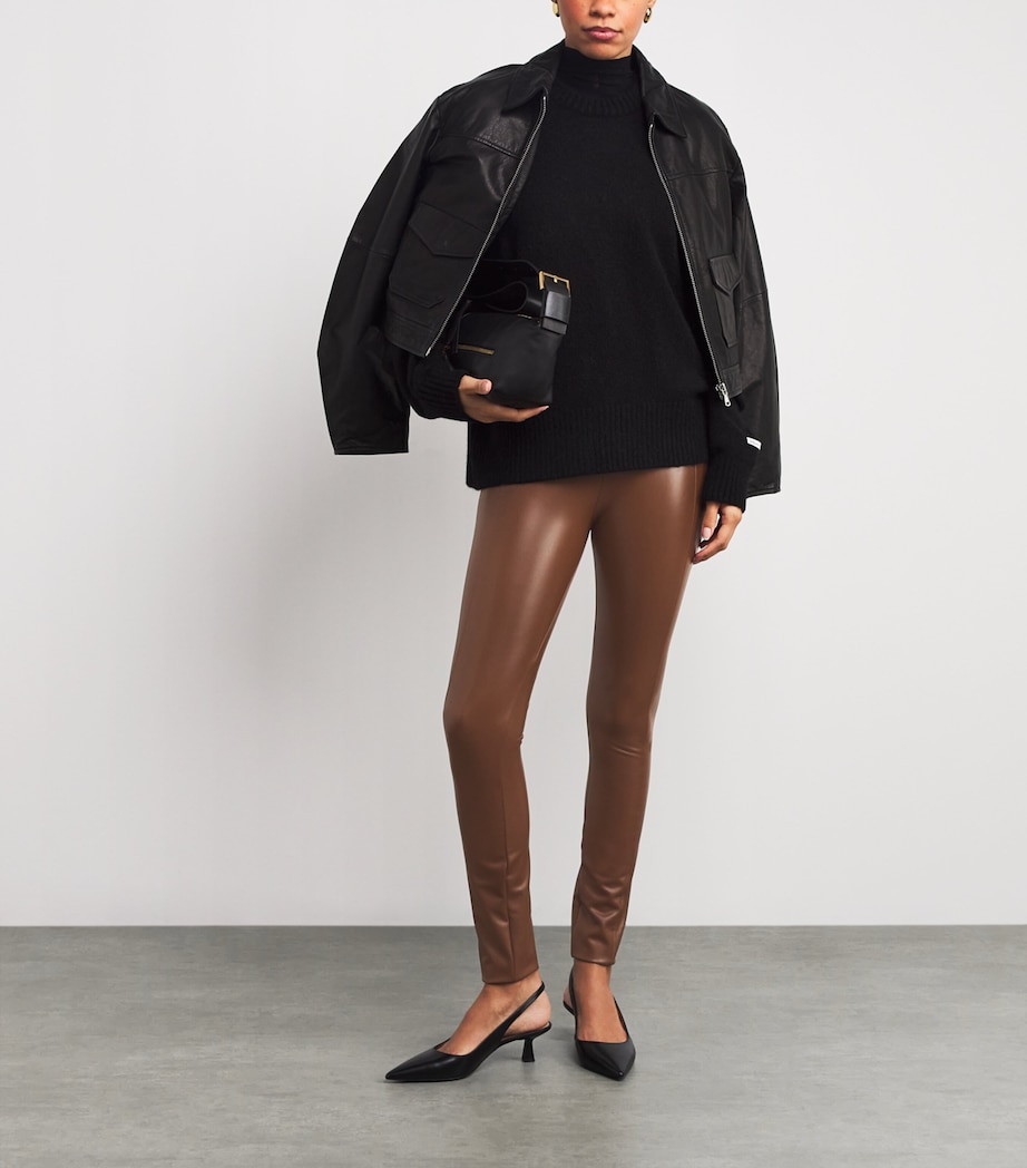 Faux Leather Edie Forming Leggings 4782 SABA Image 2