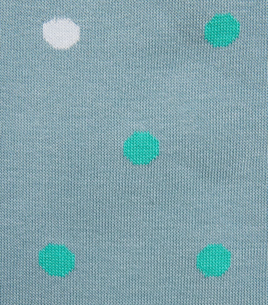 Paul Smith Mens Polka-Dot Socks Greyish Green Image 2