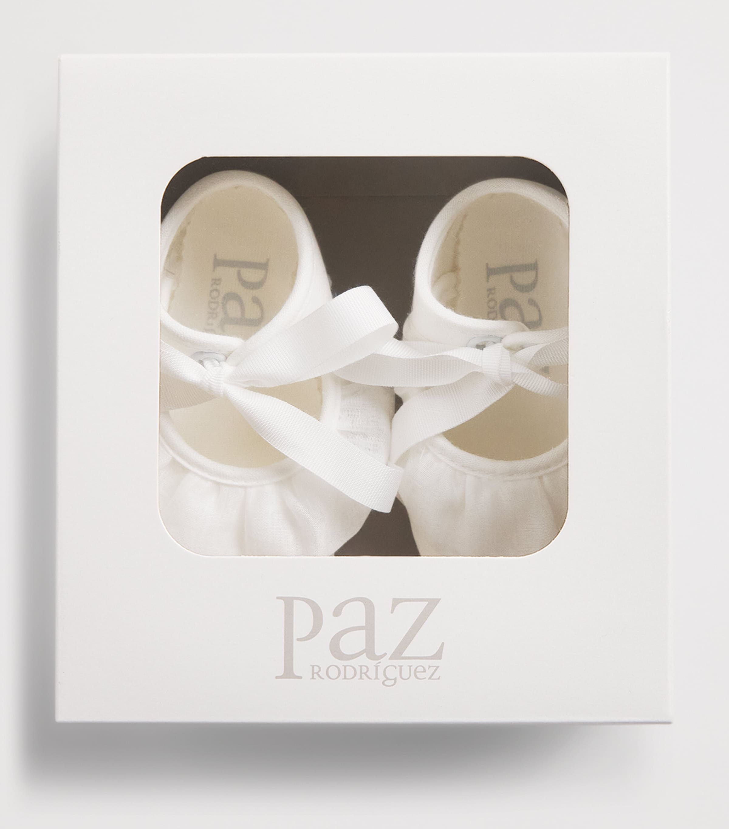 Paz Rodriguez Bow-Detail Flat Shoes Cream Image 4