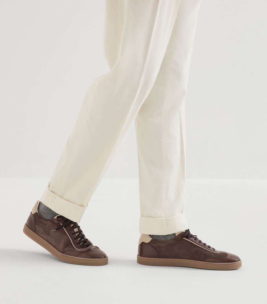 Brunello Cucinelli Suede-Leather Sneakers Image 4