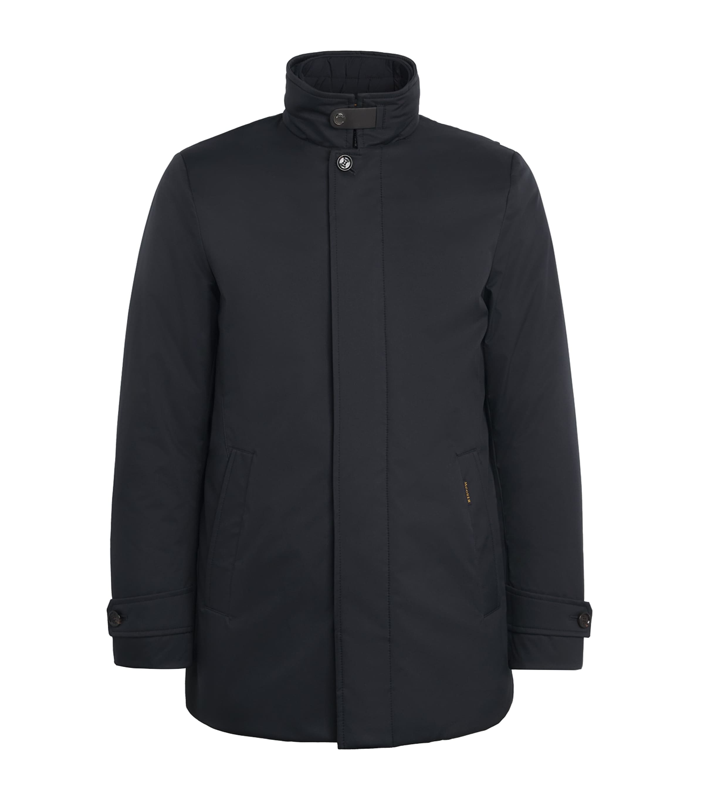 Moorer Mens Reis-Se1 Parka Coat Dark Blu Image 1