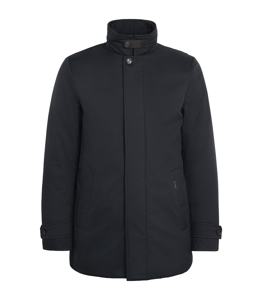 Moorer Mens Reis-Se1 Parka Coat Dark Blu Image 1