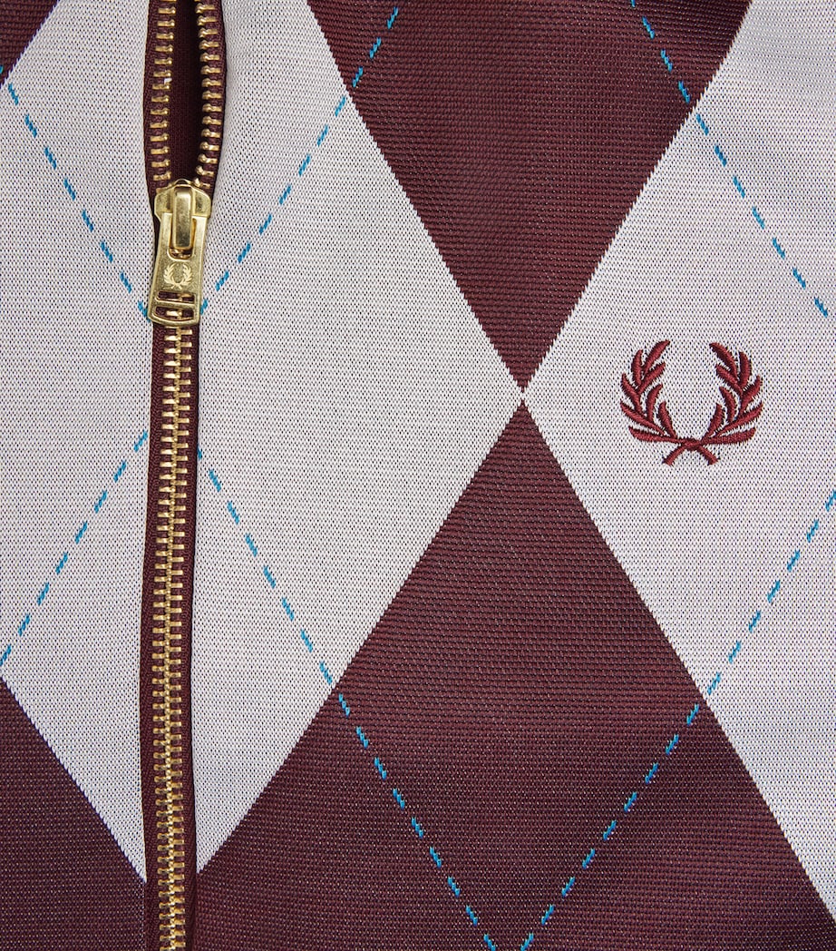 Argyle Track Jacket 597-OXBLOOD Image 5