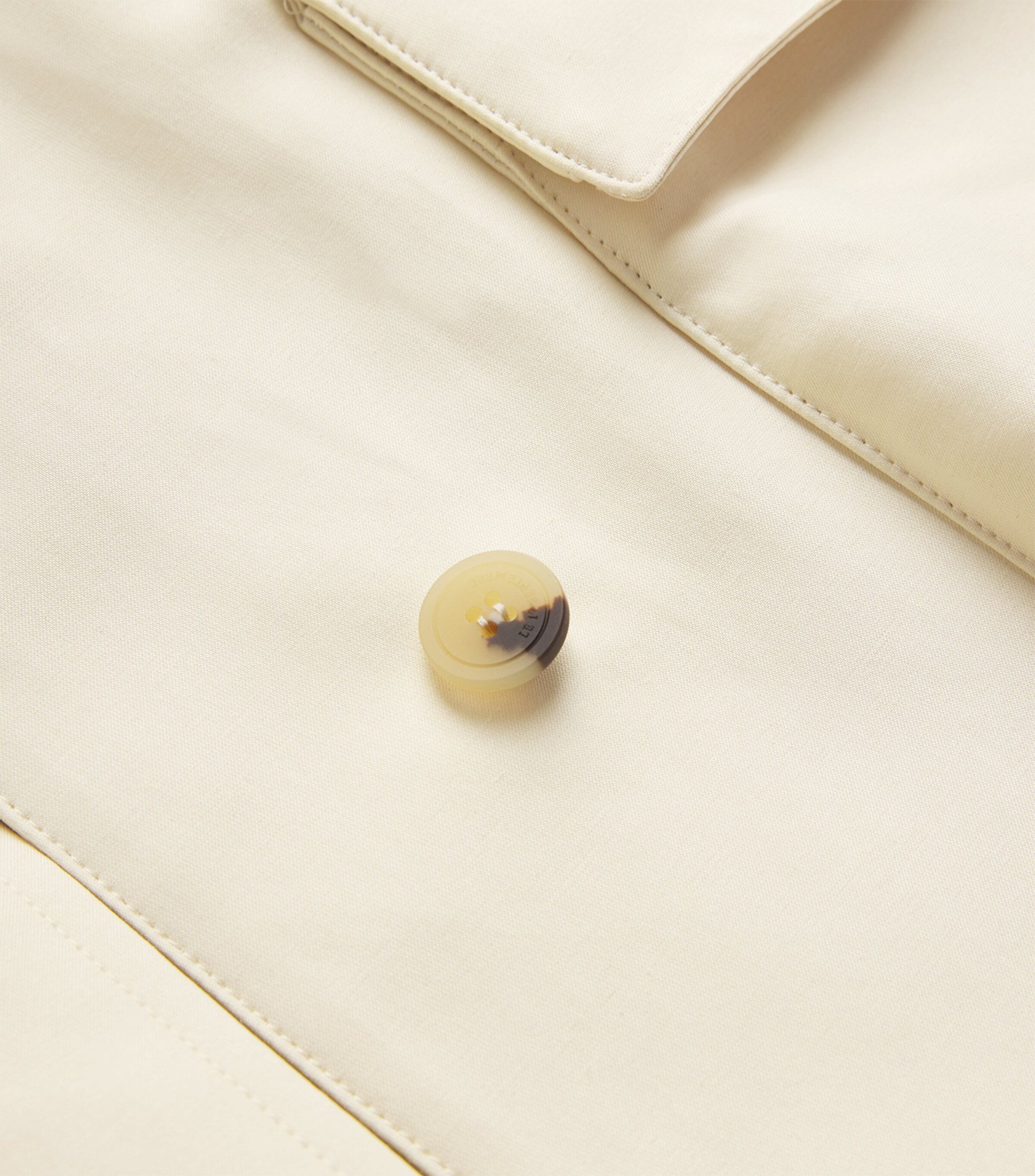 Drawstring-Waist Hunting Jacket IVORY Image 4