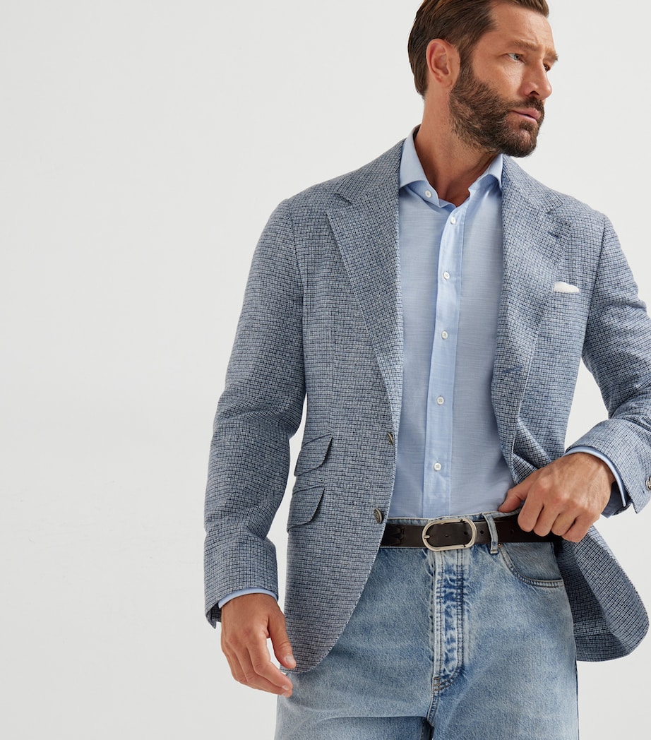 Silk-Wool-Cashmere Deconstructed Blazer C213 Image 5