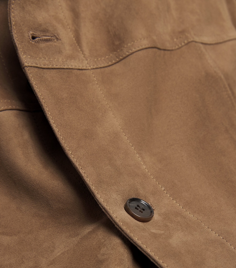 Arma Mens Goat Suede Jaden Jacket Soil Soil Image 6
