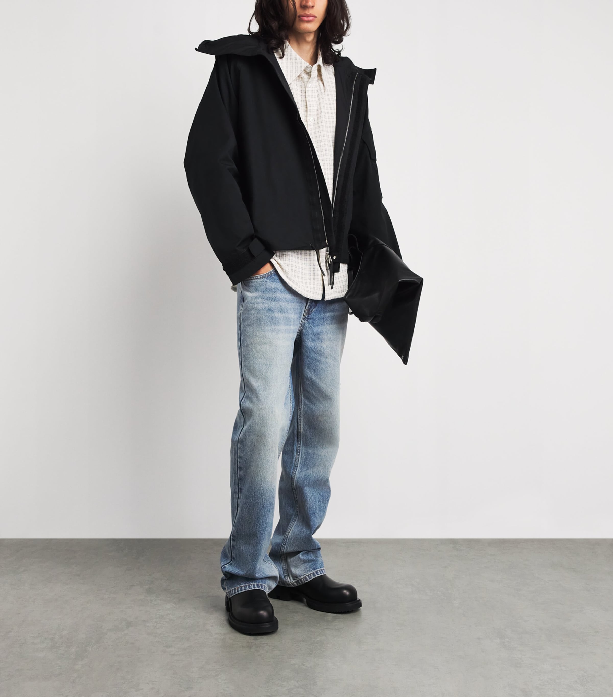 COLE BUXTON Mens Distressed Straight Jeans Blue Image 2