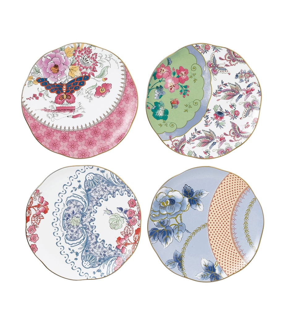 Butterfly Bloom Tea Plates (Set of 4) MULTI Image 1