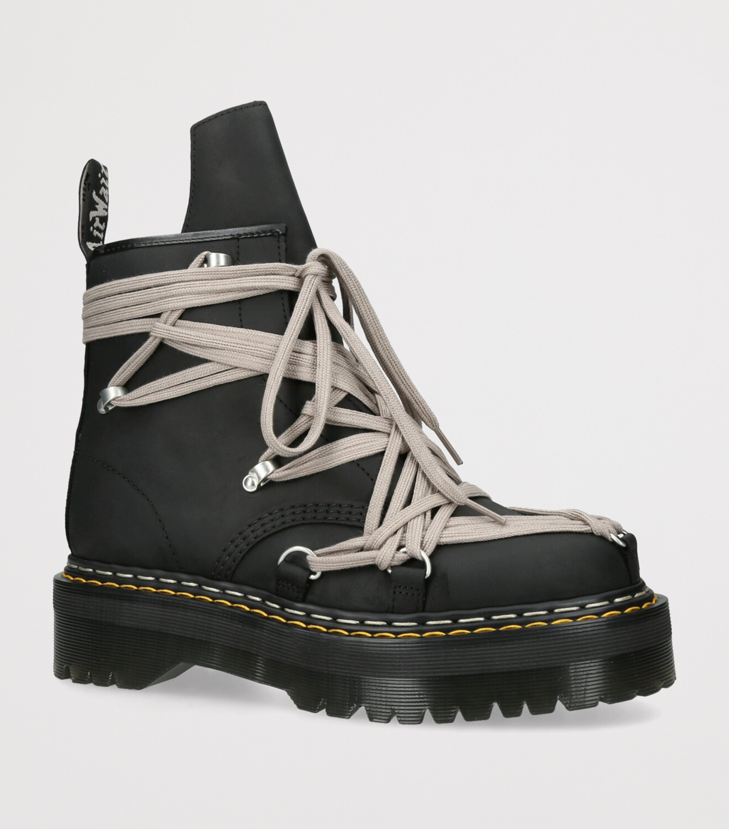 x Dr. Martens Quad Sole 1460 Megalace Boots BLACK Image 3