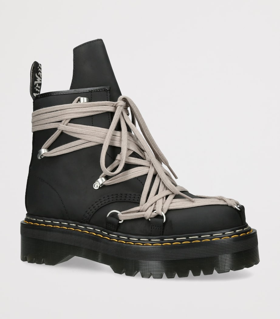 x Dr. Martens Quad Sole 1460 Megalace Boots BLACK Image 3