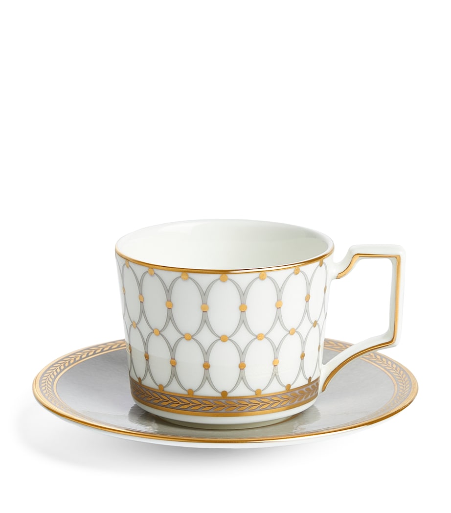 Wedgwood Renaissance Grey Coffee Cup & Saucer (70ml) Grey Image 4