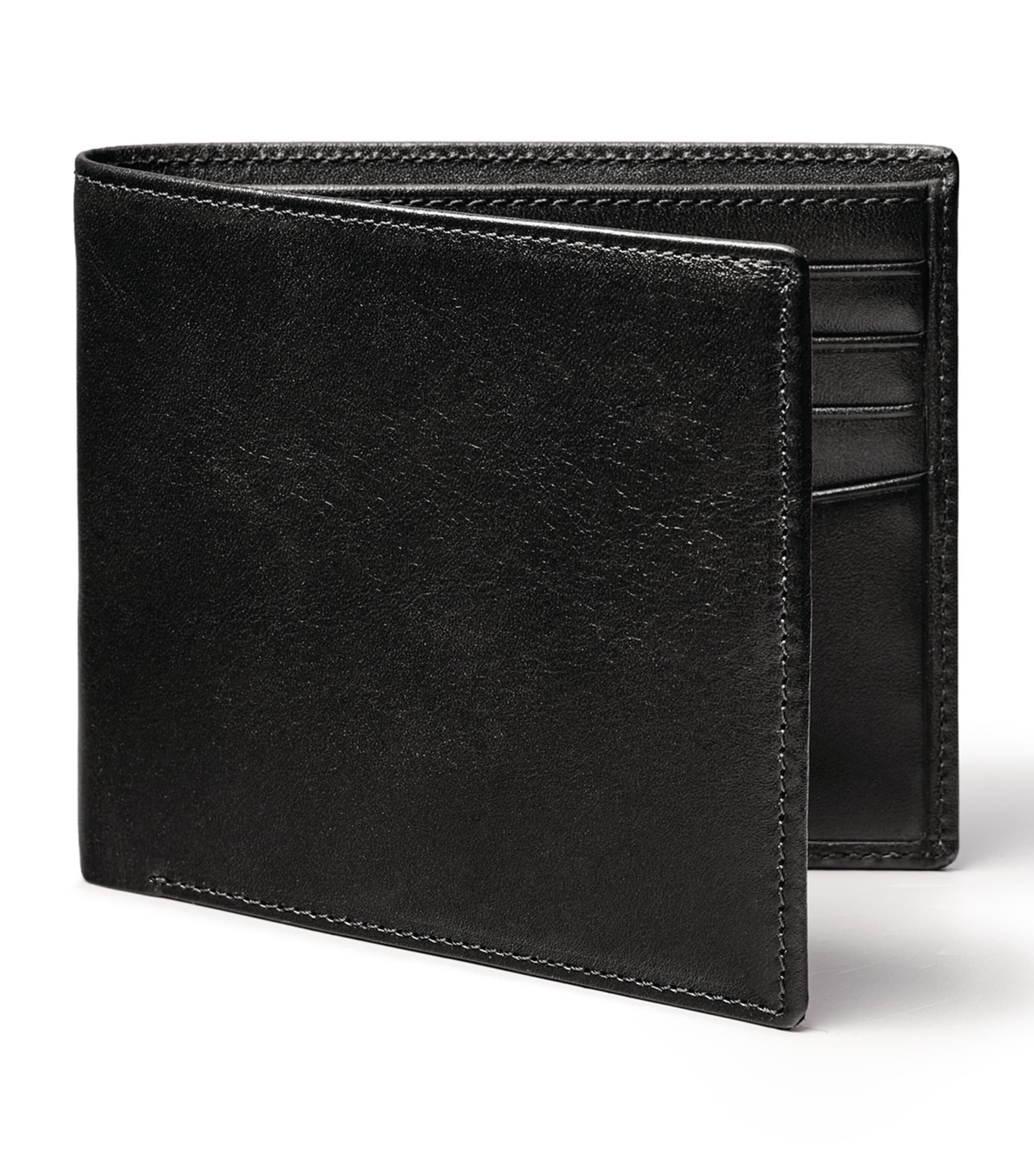 Leather Bifold Wallet BLACK Image 4