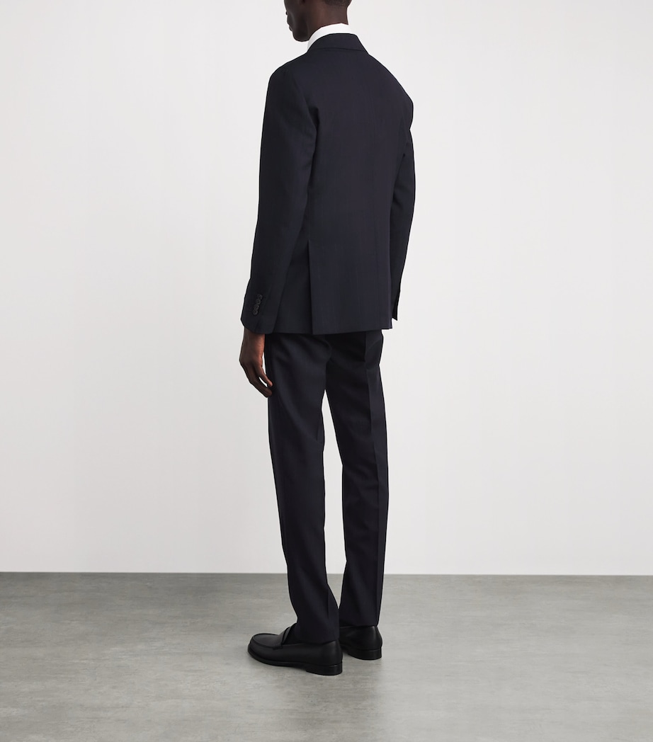 Virgin Wool 2-Piece Suit 850BI NAVY Image 4